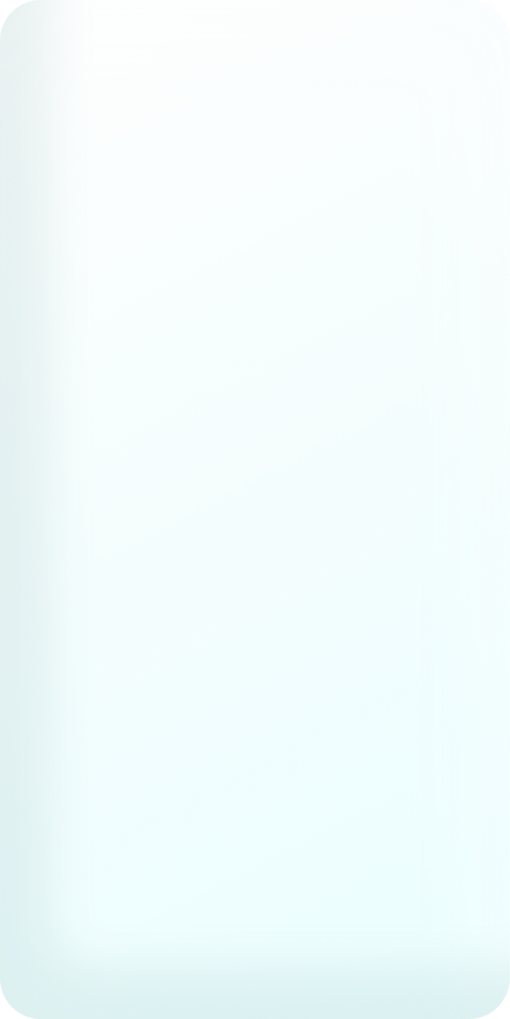 Blue Bevel Frosted Glass Rectangle